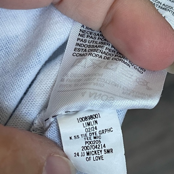 Disney x Janie and Jack | Tie Dye Embroidered Mickey Mouse Tee Size 4 - Picture 3 of 4